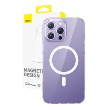 Magnetic Phone Case for iP 14 Pro Max Baseus OS-Lucent Series (Clear)