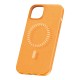 Magnetic Phone Case for iPhone 15 Plus Baseus Fauxther Series (Orange)