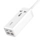 Power strip with 1 AC socket, 2x USB, 2x USB-C LDNIO SC1418, 2500W (white)