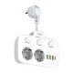 Extension cord with 2 AC outlets 3x USB USB-C LDNIO 2500W - white