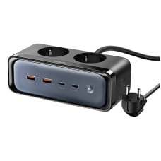 Power strip with 2 outlets 6in1, 2x USB-C, 2x USB-A Mcdodo CH-4610, EU (black)