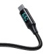 Mcdodo CA-1080 USB to USB-C cable with display, 66W, 6A, 1.2m (black)