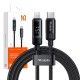 Mcdodo CA-5210 USB-C prie Lightning laidas, 36 W, 1.2 m (juodas)