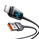 Mcdodo CA-5250 LED ekranas USB-A su Lightning duomenų kabeliu 1.2 m