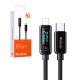 Mcdodo CA-8810 USB-C prie Lightning laidas, 36 W, 1.2 m (juodas)