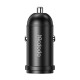 Mcdodo CC-7492 car charger, USB-C, 30W + USB-C to Lightning cable (black)