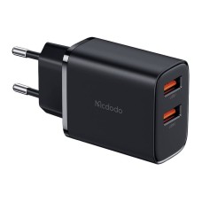 Mcdodo 2x USB-A įkroviklis 12W - Juodas