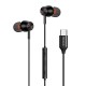 Mcdodo HP-3490 in-ear, wired headphones, USB-C (black)