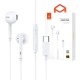 Mcdodo HP-7500 wired headphones, USB-C (white)