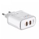 MFi wall charger LDNIO A2528M, 2xUSB-C, USB-C to Lightning 35W