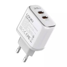 MFi sieninis įkroviklis LDNIO A2528M, 2xUSB-C, USB-C iki Lightning 35W