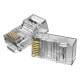 Modulinė RJ45 Cat.5E UTP jungties ventiliacija IDBR0-50 permatoma pakuotė po 50