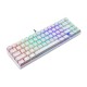 Mechaninė žaidimų klaviatūra Motospeed CK67 RGB - balta