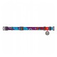 Nylon dog collar with QR code Waudog "Summer" size L