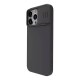 Nillkin CamShield Silky Silicone case for iPhone 15 Pro  (classic black))