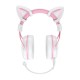 ONIKUMA X10 White/Pink/Cat Ears Gaming Headphones