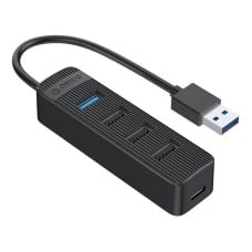 Orico Hub USB-A į USB-A 3.0 + 3xUSB-A 2.0 - juodas