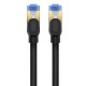 Braided network cable cat.7 Baseus Ethernet RJ45, 10Gbps, 0.5m (black)