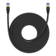 Braided network cable cat.7 Baseus Ethernet RJ45, 10Gbps, 10m (black)