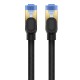 Braided network cable cat.7 Baseus Ethernet RJ45, 10Gbps, 10m (black)