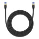 Braided network cable cat.7 Baseus Ethernet RJ45, 10Gbps, 2m (black)