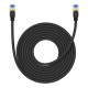 Braided network cable cat.7 Baseus Ethernet RJ45, 10Gbps, 8m (black)