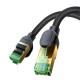 Braided network cable cat.8 Baseus Ethernet RJ45, 40Gbps, 0.5m (black)