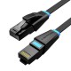 Flat network cable cat.6 UTP Vention IBJBK 8m Black