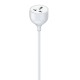 Extension cord with one AC socket LDNIO SC1017, 5m (white)