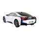 RASTAR R/C 1:18 BMW i8 nuotolinio valdymo automobilis (baltas)