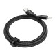 RayCue CA01 USB-A to lightning cable 1.2m 2.4A (black)