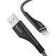 RayCue CA01 USB-A to lightning cable 1.2m 2.4A (black)