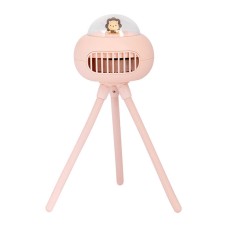 Remax UFO Stroller portable fan with 1200 mAh battery (pink)