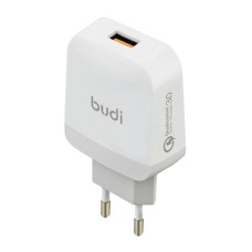 Wall charger, Budi USB (white)