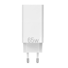 Sieninis įkroviklis EU 2xUSB-C(65W/30W) USB-A(30W) ventiliacija, FEDW0-EU, 2.4A, PD 3.0