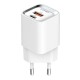 Wall charger LDNIO A2318C USB USB-C 20W + USB-C - Lightning Cable