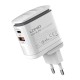 Wall charger  LDNIO A2423C USB, USB-C + MicroUSB cable