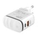 Wall charger  LDNIO A2423C USB, USB-C + MicroUSB cable