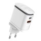 Wall charger  LDNIO A2423C USB, USB-C + USB-C cable