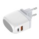 Wall charger  LDNIO A2522C USB, USB-C 30W + Lightning cable