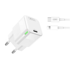 Wall charger XO CE06, 30W, USB-C, with cable Lightning