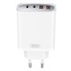 Sieninis įkroviklis XO CE22, 45W, GaN, 2x USB-C, 2x USB-A