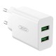 Wall charger XO L119 2x USB-A , 18W (white)