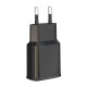 Wall charger XO L92D, 1x USB, 18W, QC 3.0 (black)