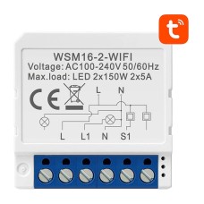 Smart Switch modulis WiFi Avatto WSM16-W2 TUYA