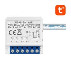 Smart Switch modulis WiFi Avatto WSM16-W4 TUYA