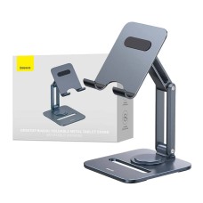 Desktop Biaxial Foldable Metal Stand Baseus (for Tablets) Space Grey