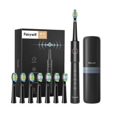 Sonic toothbrush with head set and case FairyWill FW-E11 - black