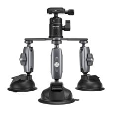 TELESIN Three-Arm Suction Mount - TE-TSB-001