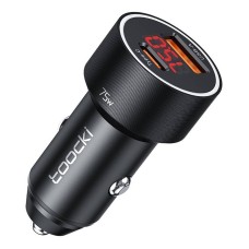 Toocki Car Charger A+C, 75W (Black)